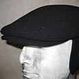 witting flatcap met oorklep